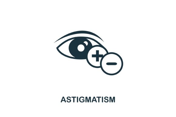 Astigmatism Icon: Design Resource for Diverse Needs