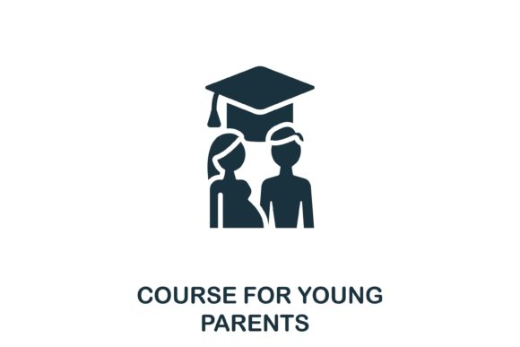 Course for Young Parents Icon: A Versatile Design Asset for Modern Web Projects