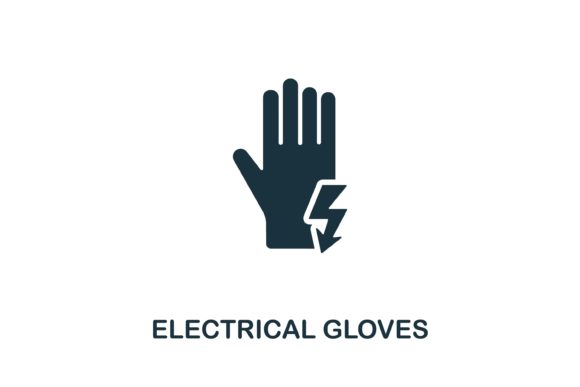 Electrical Gloves Icon: A Versatile Design Asset for Creatives and Professionals