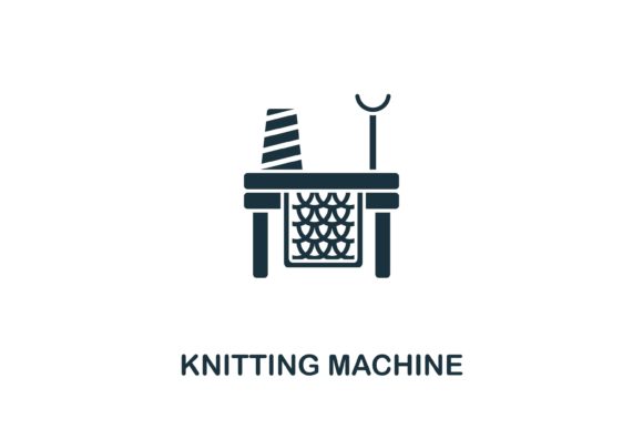 Knitting Machine Icon: A Versatile Design Asset for Creative Projects