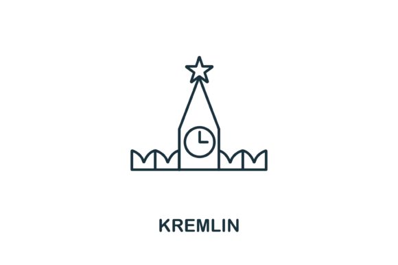 Kremlin Icon from Russia Collection: A Versatile Design Element for Modern Projects