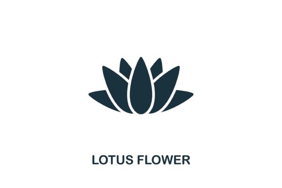 Lotus Flower Icon: A Versatile Design Element for Web and Infographics