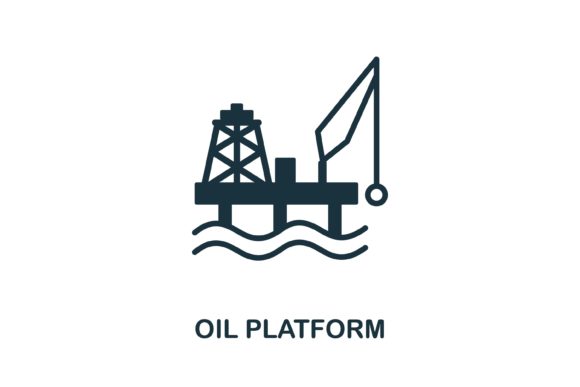 Oil Platform Icon for Modern Design Projects