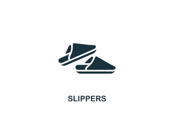 Slippers Icon: A Versatile Design Asset for Web and Print Projects