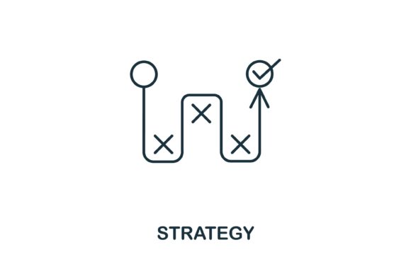 Strategy Icon from Planning Collection: A Practical Choice for Designers and Content Creators