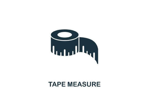 Tape Measure Icon for Creative Design Projects
